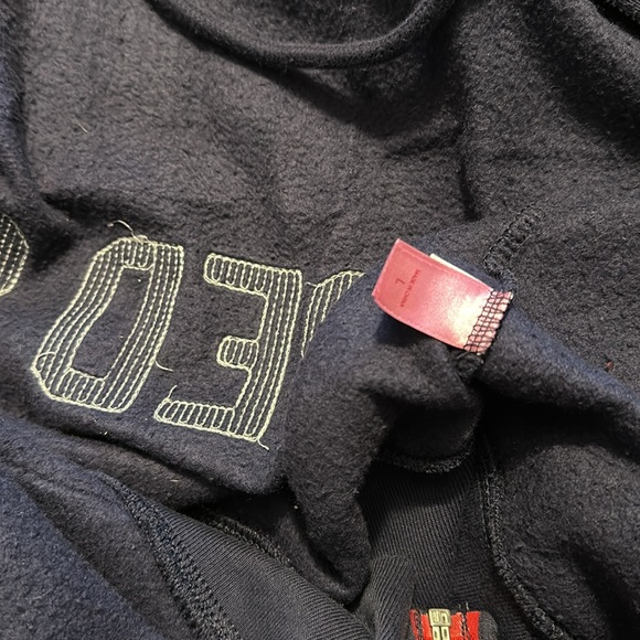 PINK VS With 5th & Ocean Red Sox Full Zip Navy Sequin Graphic Hoodie - Picture 5 of 9
